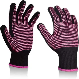 2-Pack: Heat Resistant Gloves with Silicone Bumps