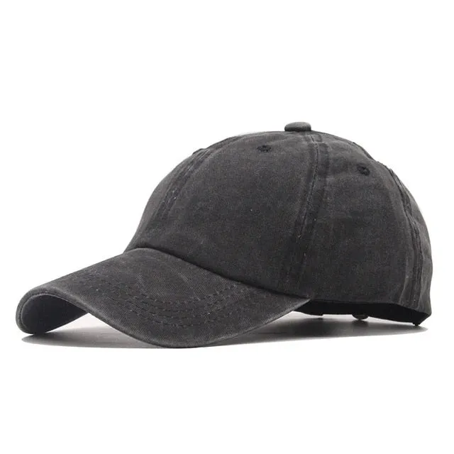 Adjustable Solid Color Dad Hat