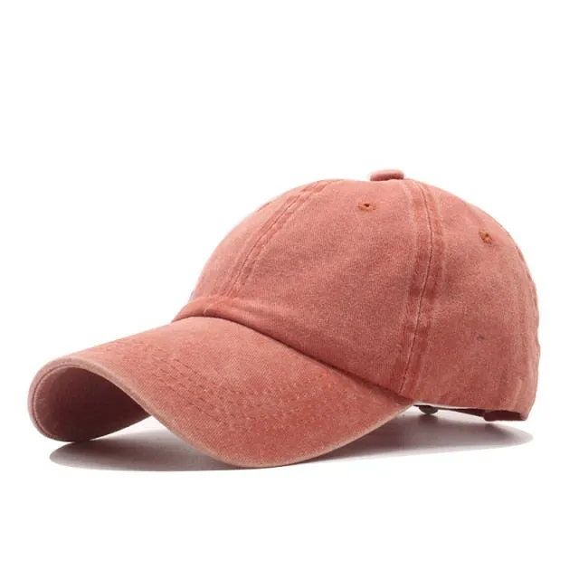 Adjustable Solid Color Dad Hat