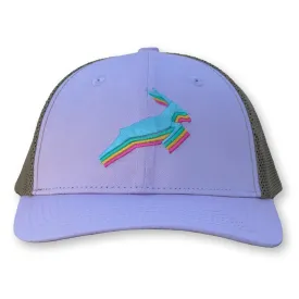 Antelope Trucker Hat / Allium Polycotton Blend with Oat Mesh and Sweetarts Antelope