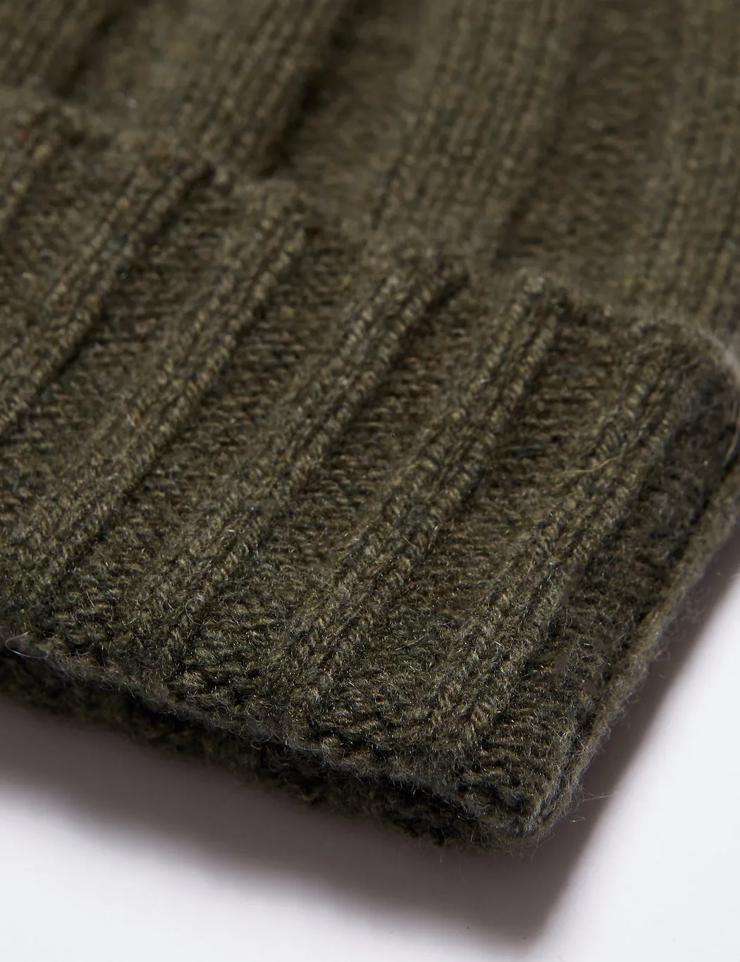 Bhode Skye Beanie Hat (Cashmere) - Olive Green