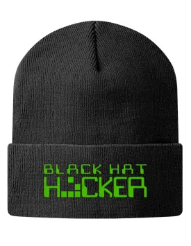 Black Hat Hacker Knit Beanie