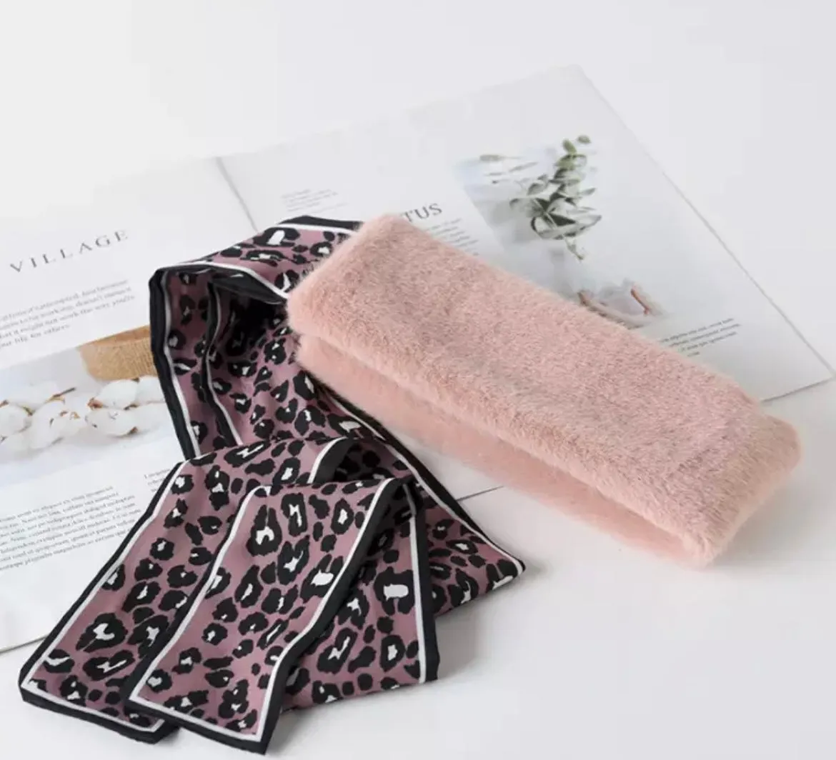 Eco fur ribbon scarfs