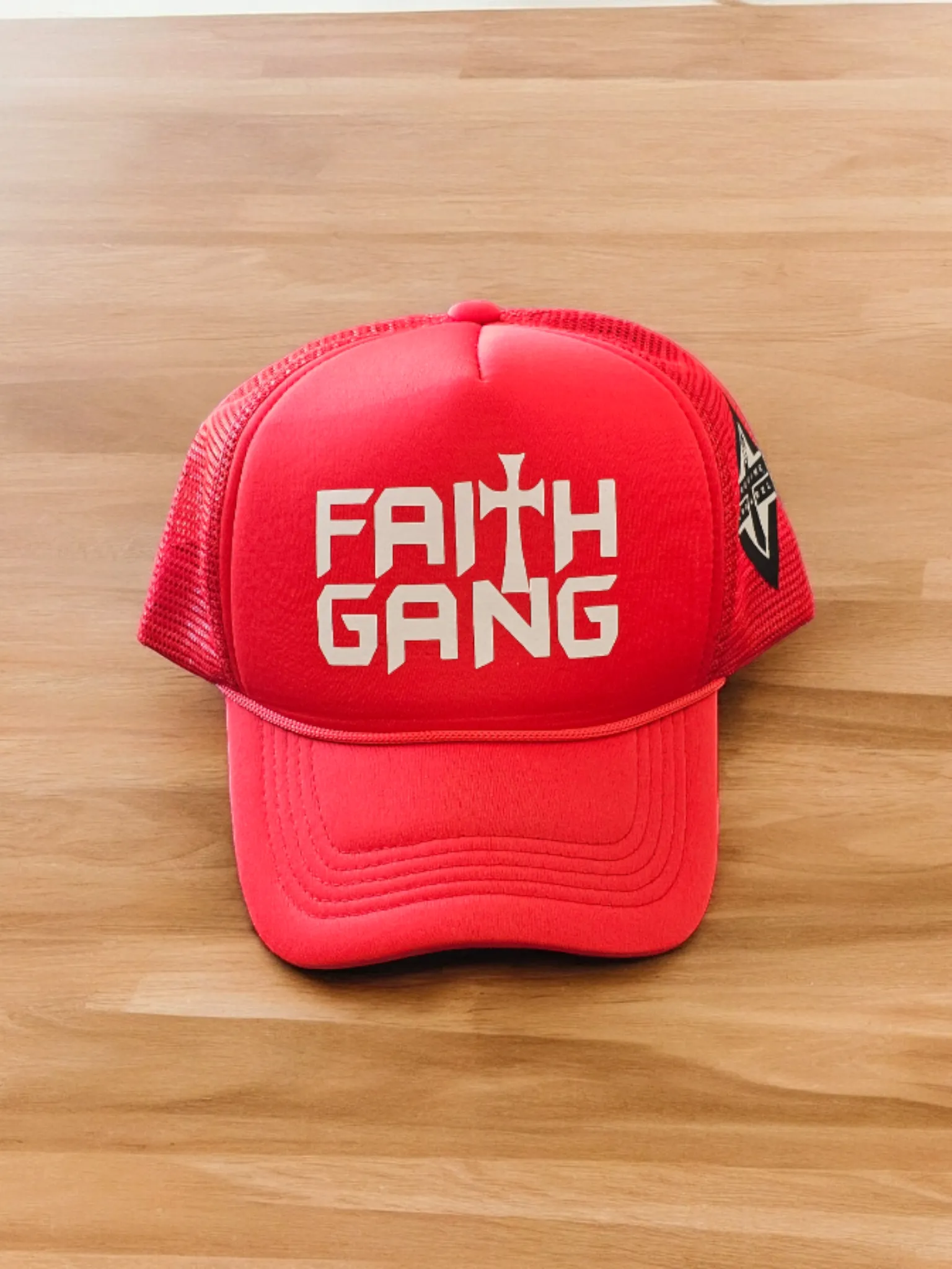 Faith Gang Red Trucker Cap