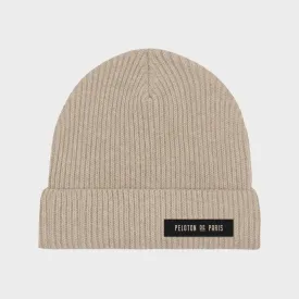 Heather Sand Fisherman Beanie | Cozy Knit Cap