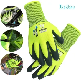 Garden Rubber Gloves for Men and Women, Nitrile Coated Working Glove for Gardening, Fishing, Clamming, Cleaning