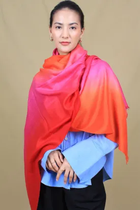 Haadi Ombre Dyed Cashmere Stole