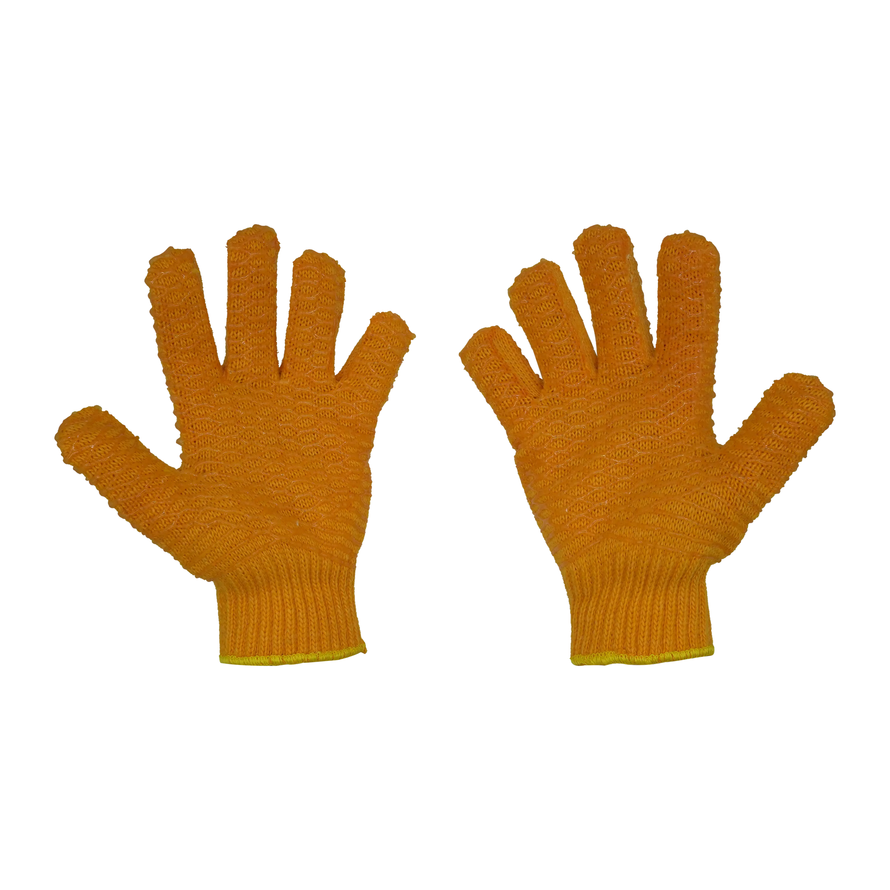 Joy Fish Orange Vinyl Coated Gloves - Working Glove