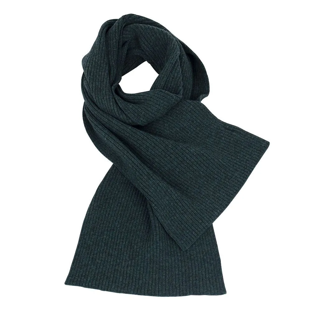 Lambswool Ribbed Scarf - Lugano