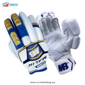 Premium MB Malik Pearl Leather Cricket Batting Gloves for Men