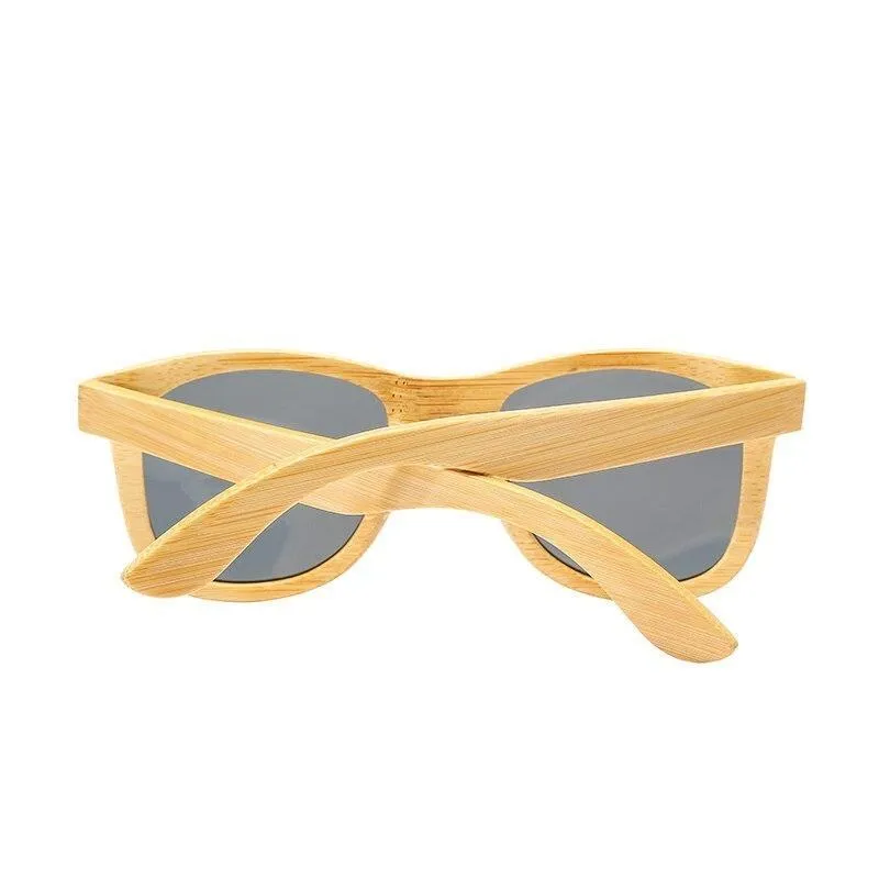 Panama Retro Polarized Bamboo Sunglasses